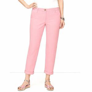 Talbots Relaxed Chino Pants Size 8 Pink Ankle Pants NWOT